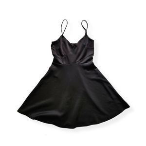 Mystic Little Black Dress with Mesh Panels